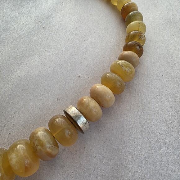 Jay King Mine Finds Amber Station Sterling Silver 925 Necklace New 18" - Picture 9 of 11